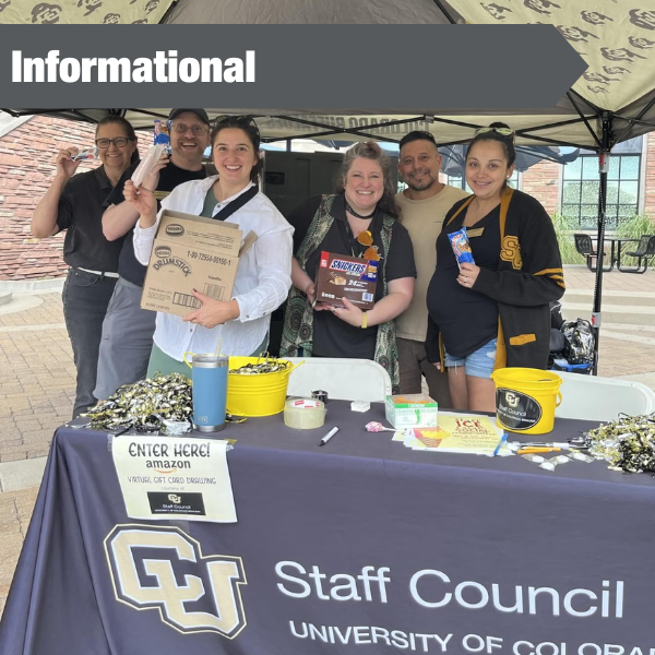 photo of Staff Council booth at campus event