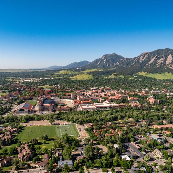 CU Boulder Campus Aerial 