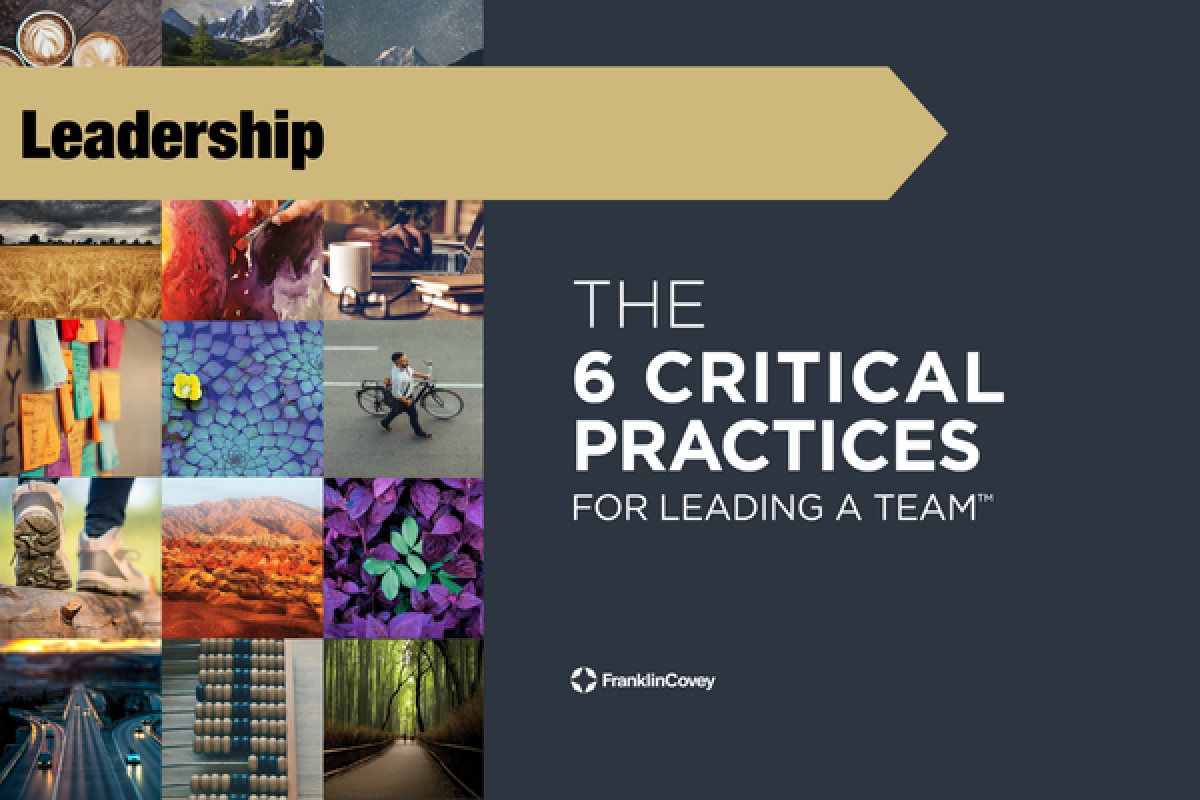 6 critical practices title with leadership banner