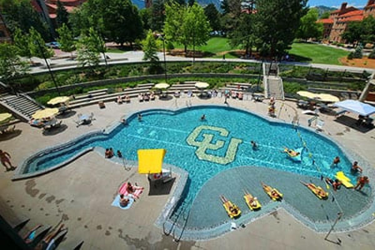 Buff shaped pool