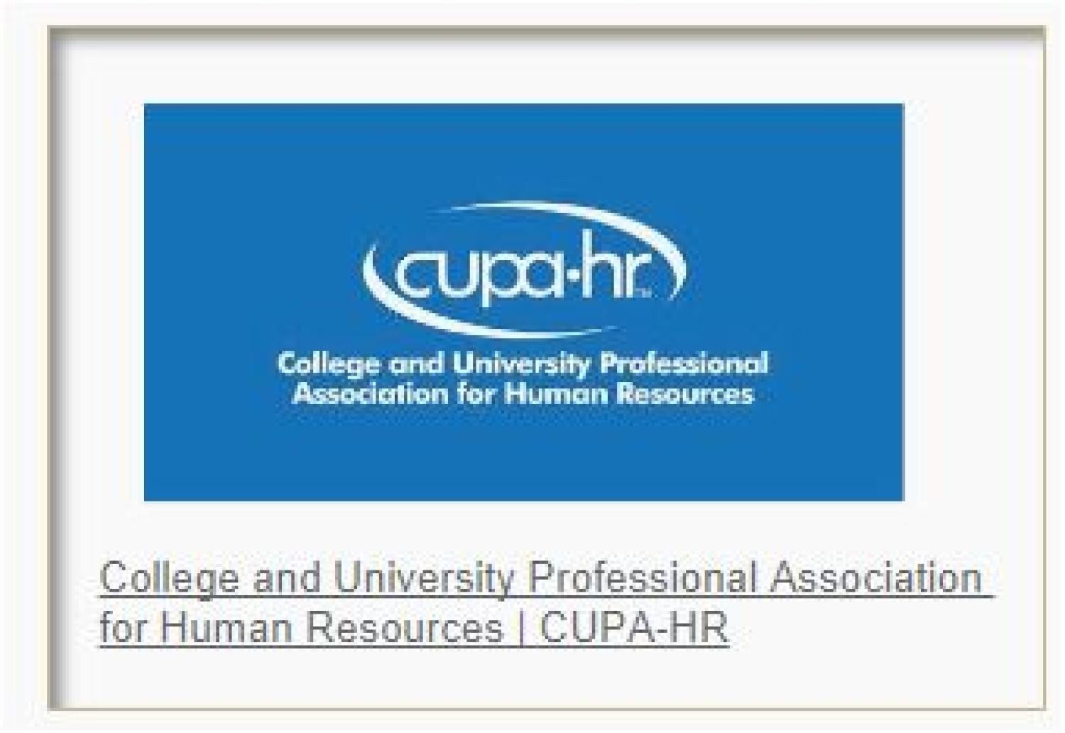CUPA-HR