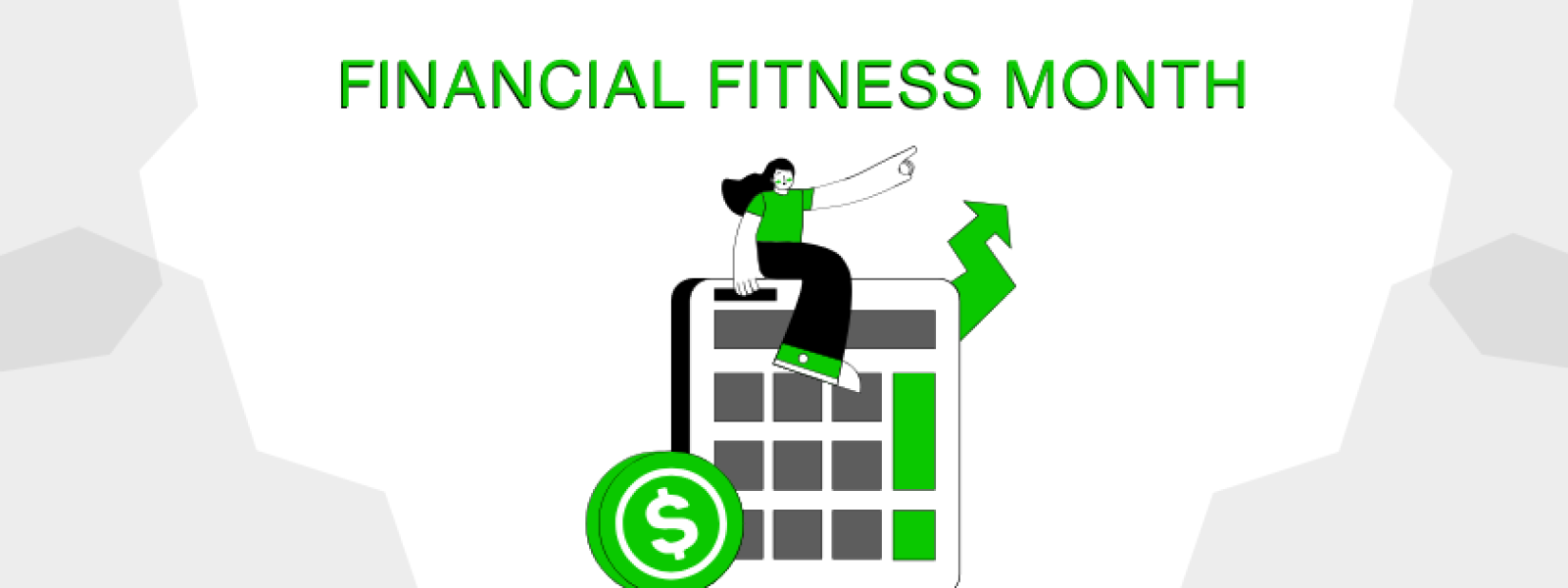 Financial Fitness Month graphic