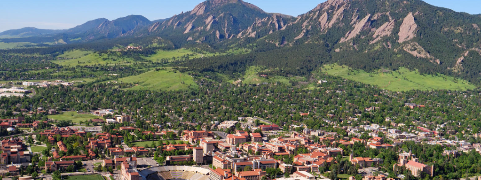 Aerial shot of campus 2021