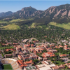 aerial shot of CU Boulder campus
