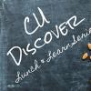 CU Discover Series written on lunch table