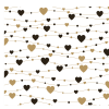 Gold and Black Hearts