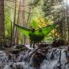 Resting in a hammock