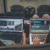 two people working from home
