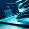 Hacker accessing information on computer