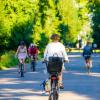 Employees Biking to Work
