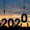 The numbers 2020 being constructed
