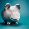 Piggy Bank wearing a mask