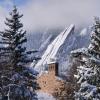 Snow on CU Boulder Campus 