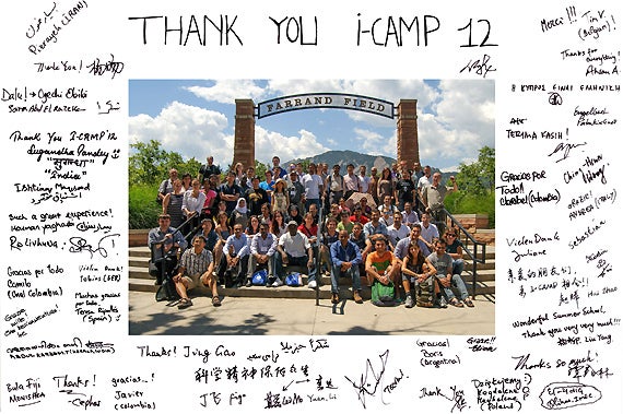 Thank you I-CAMP 2012 Poster