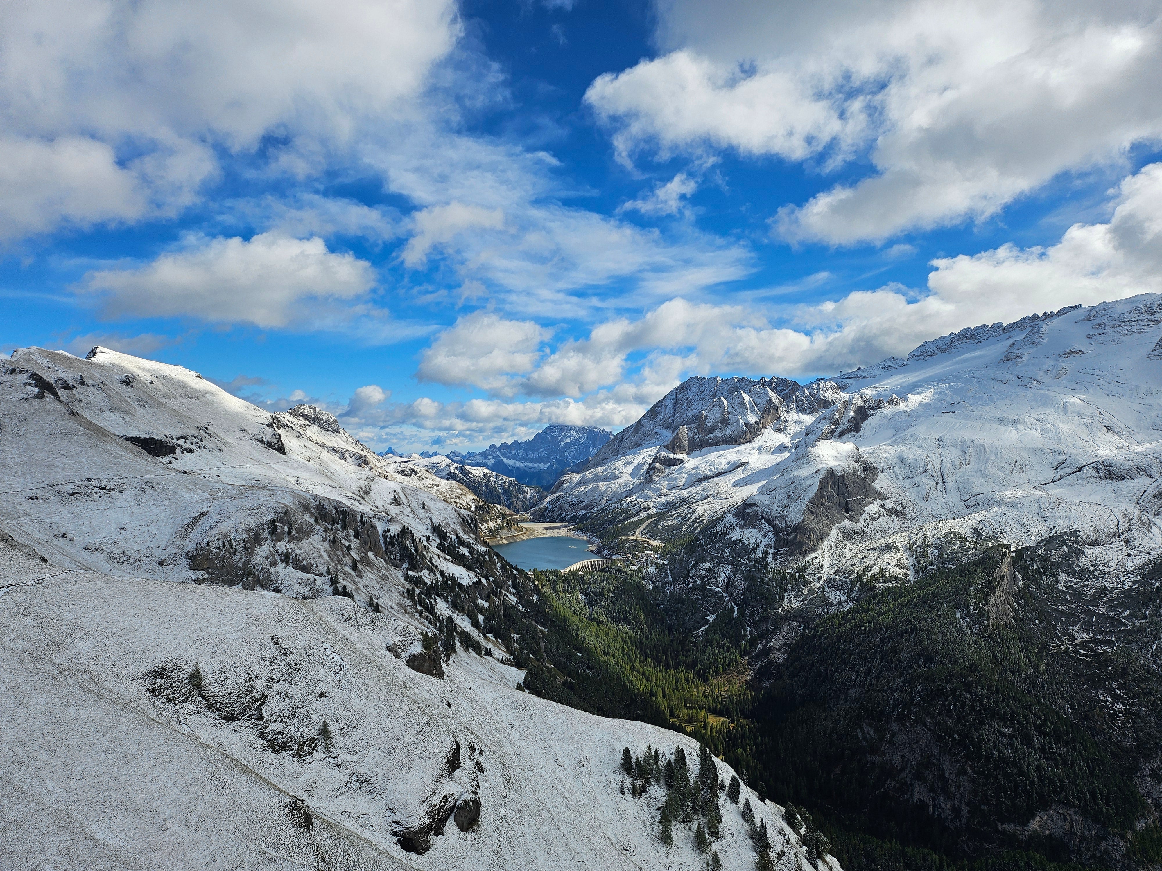 Snowy mountains in Germany