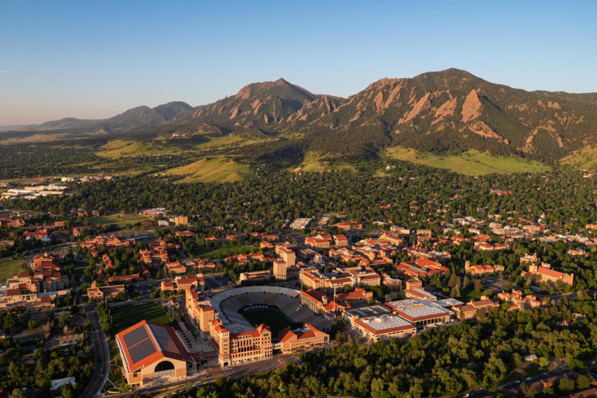 2018 Aerials over CU Boulder and surrounding Boulder area. (Photo by Glenn Asakawa/University of Colorado)