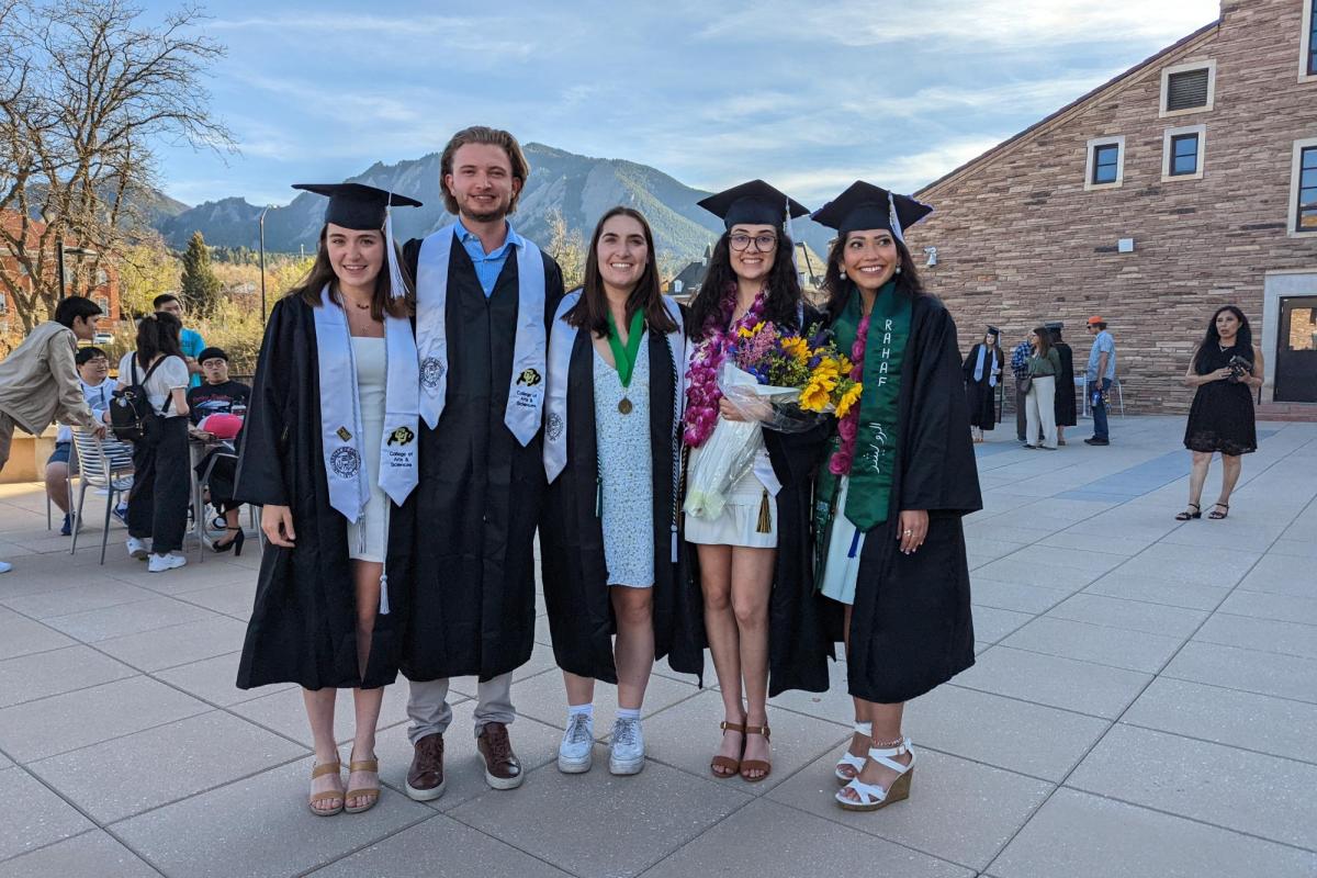 students at graduation