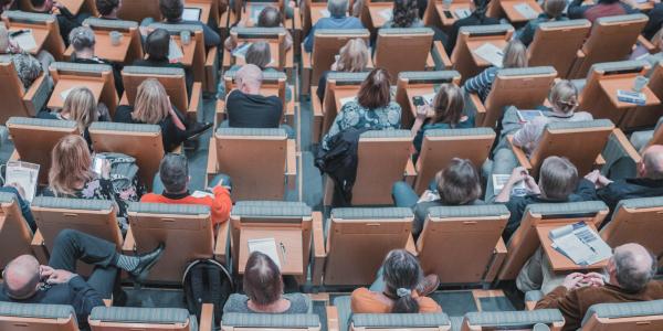 People sitting in a lecture hall