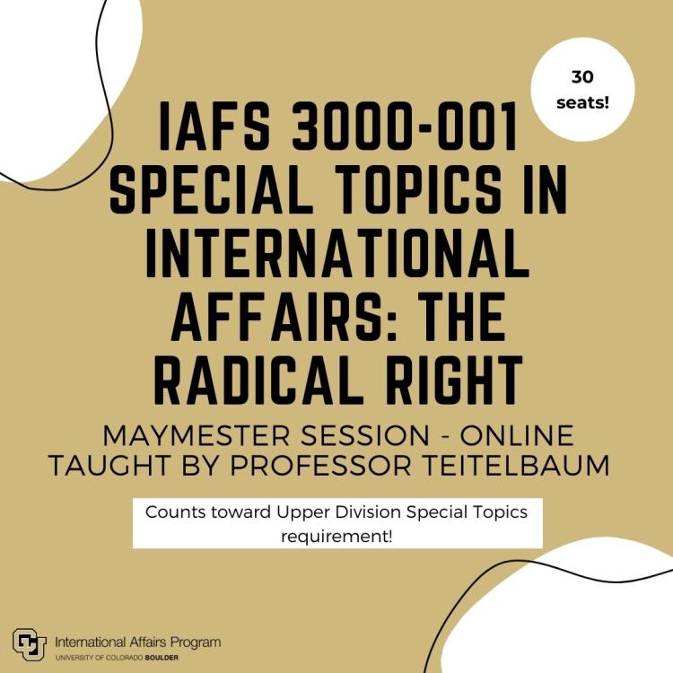 special topics in international affairs the radical right