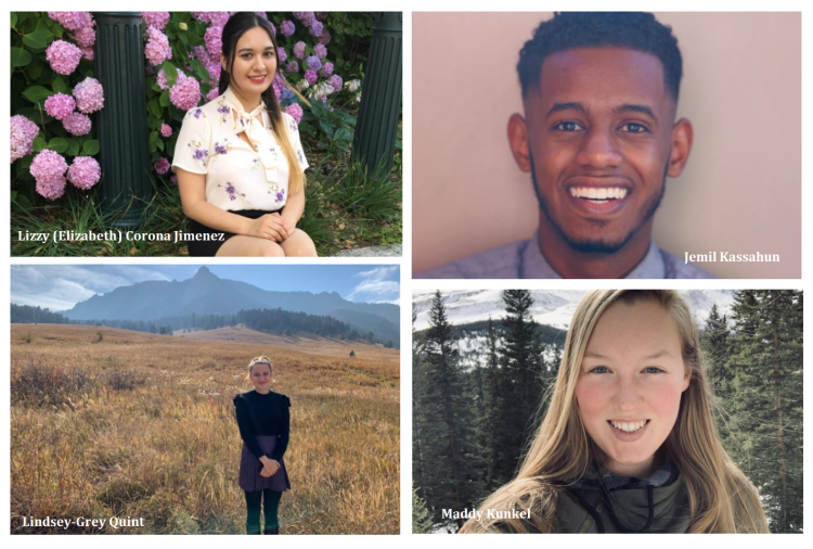 photos of the four students from IAFS in this article