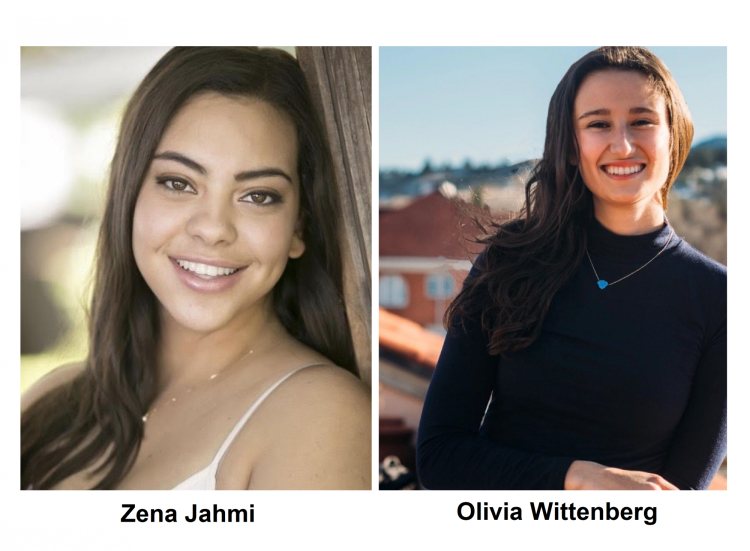 portrait of zena jahmi (left) and olivia wittenberg (right)