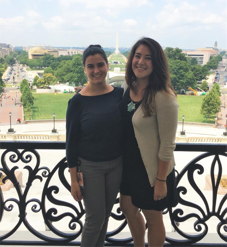 melpo and friend in dc