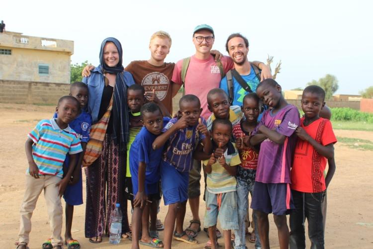 mattson and kids in senegal