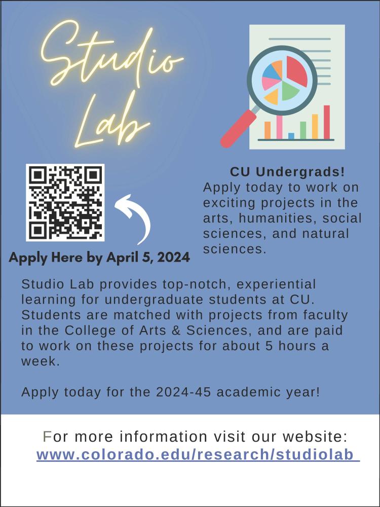 Studio lab CU Boulder
