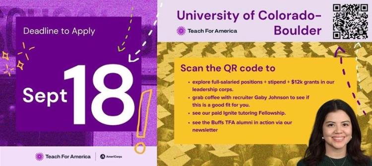 teach for america graphic with info