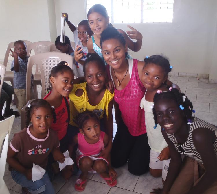 martha at internship in africa