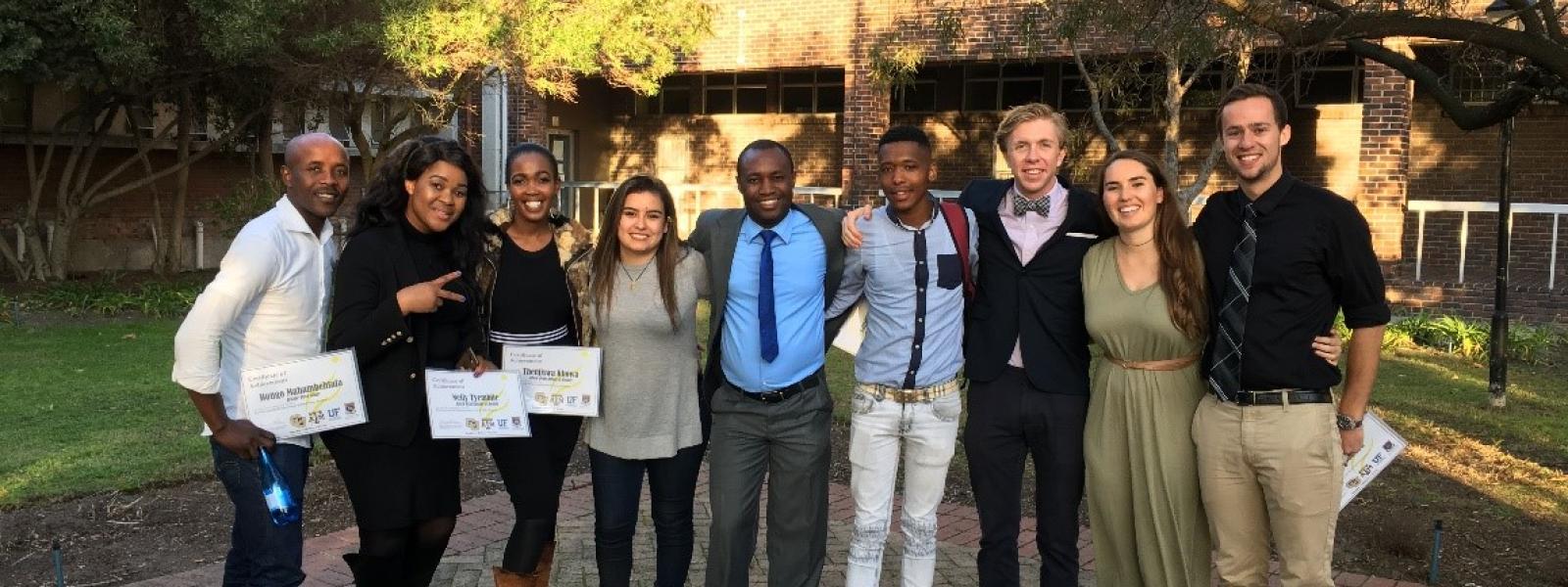 group of students in south africa