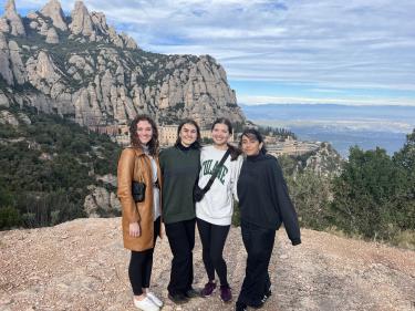 study abroad students in Montserrat, Spain.