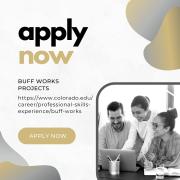 apply now graphic for buff works projects
