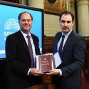 tom holding honorary appt with argentine senator