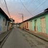 photo of cuban street at sunset
