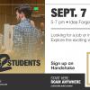flyer with info and qr code to event registration