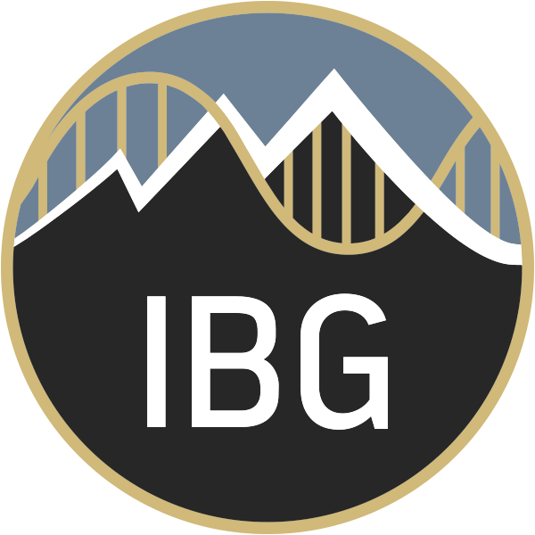 Blue circle logo border