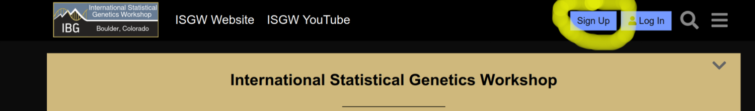 The "Sign Up" button