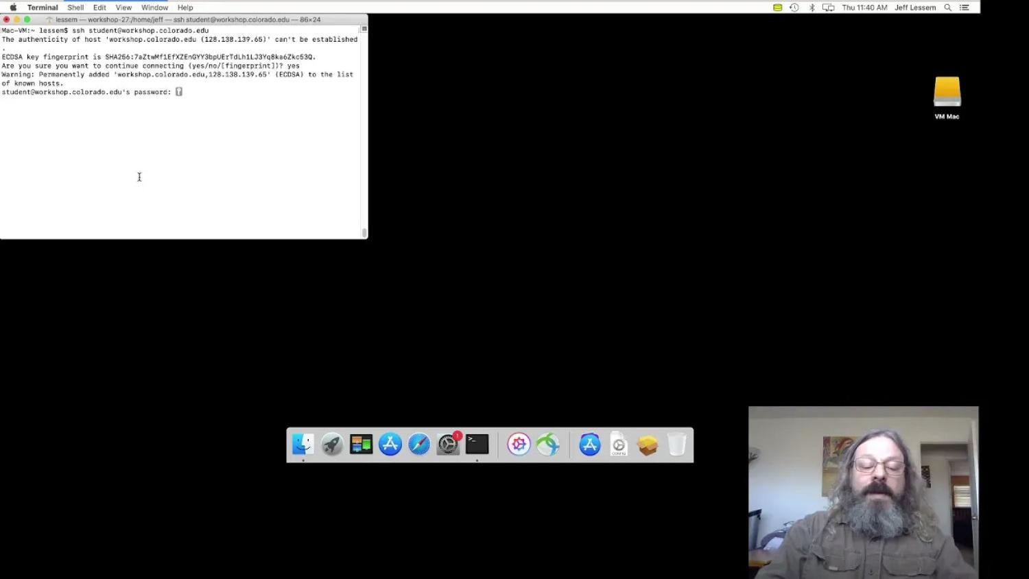 SSH using the Mac Terminal