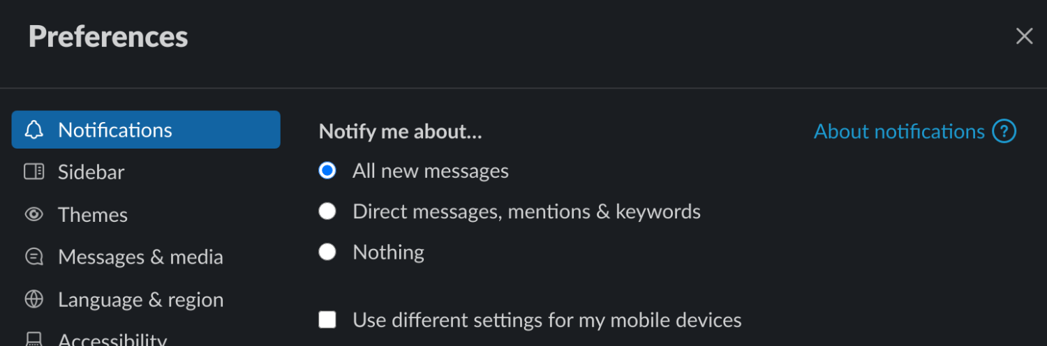 Notifications