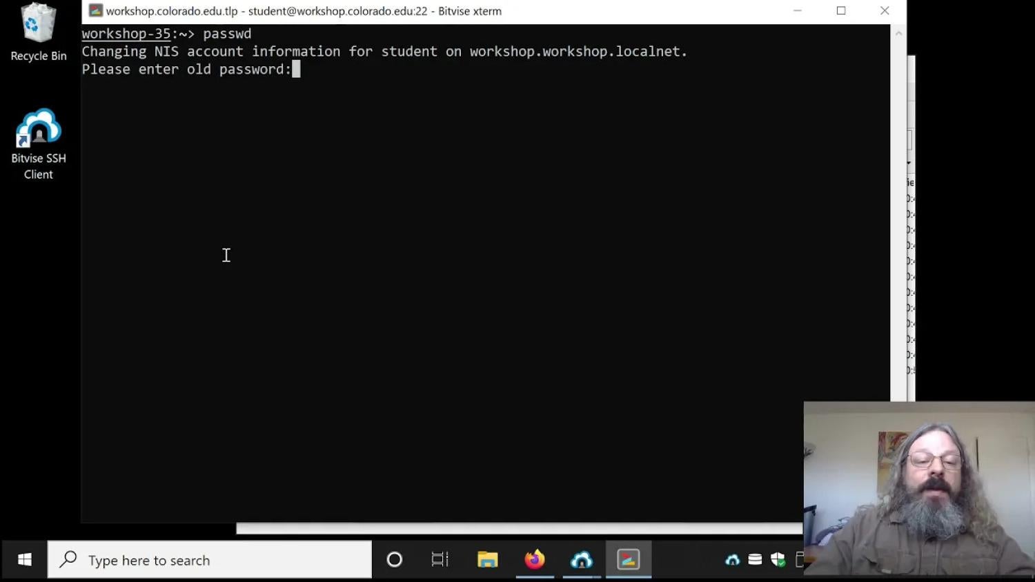 Password change video
