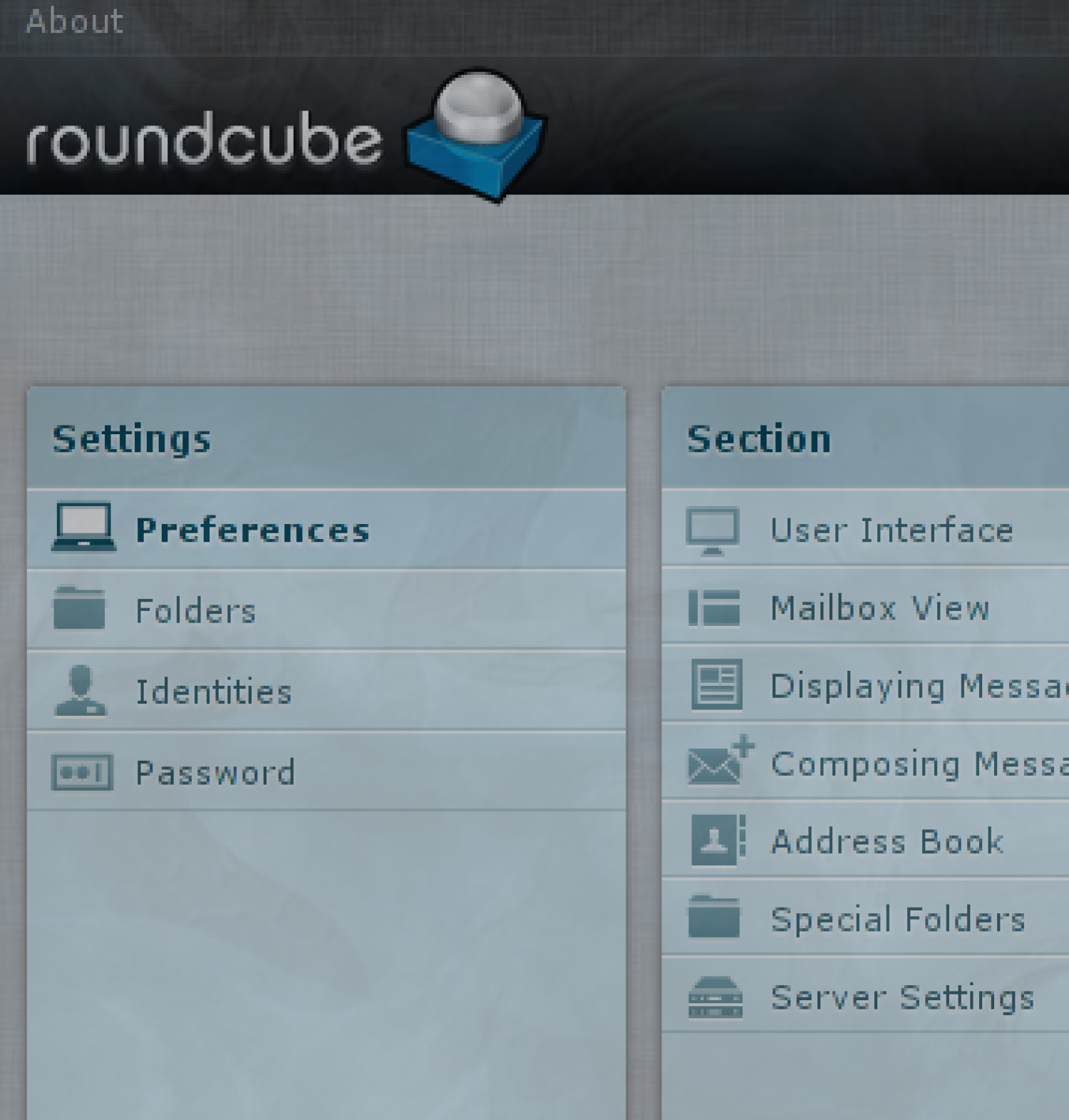 Password button location