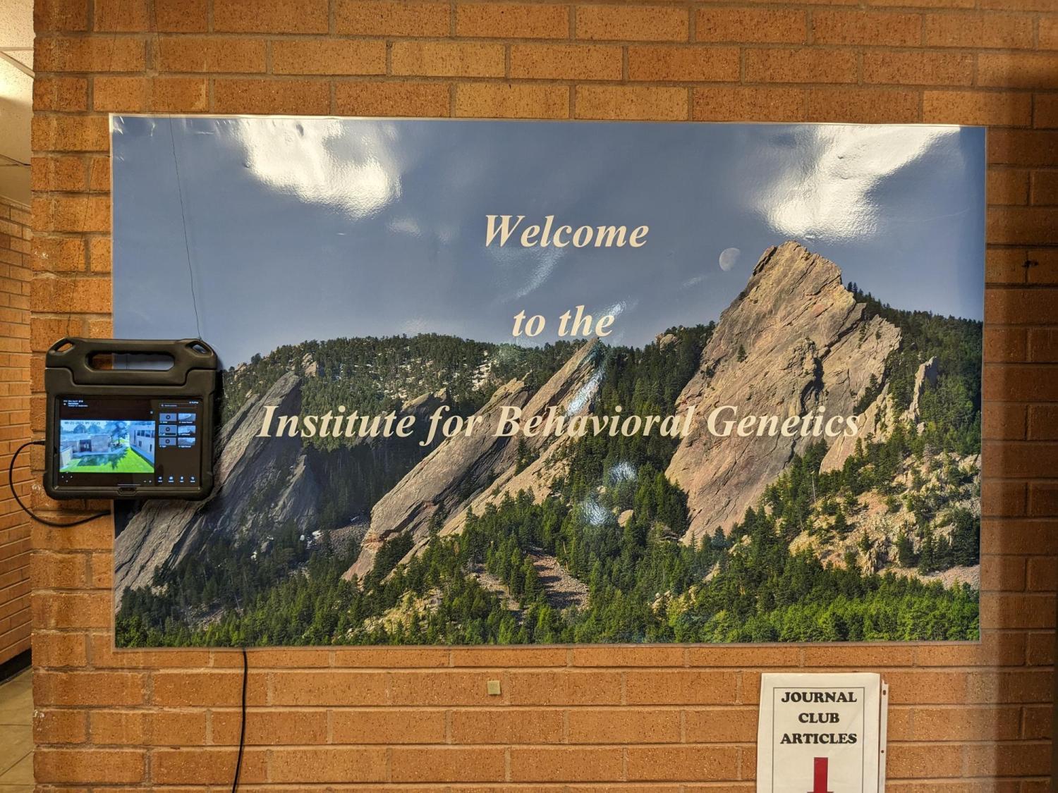 Tablet at the IBG front door