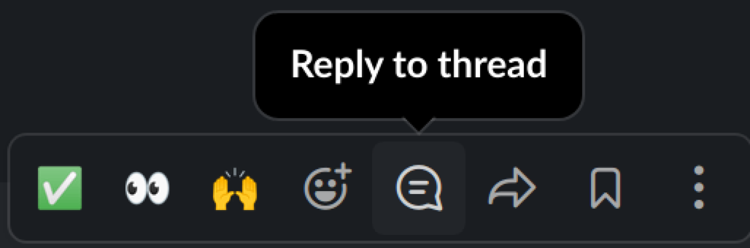 Slack thread icon