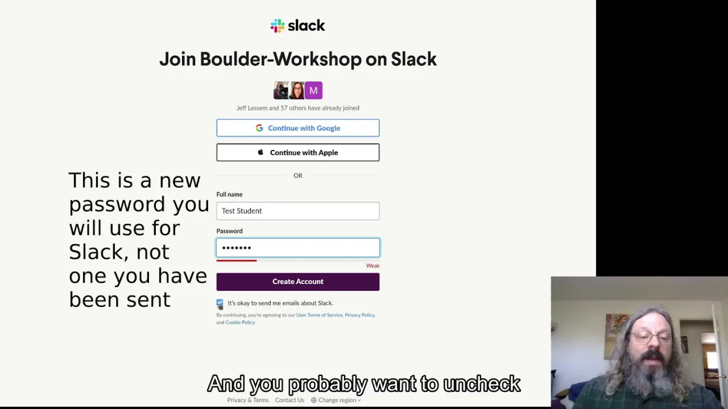 Asking an anonymous question on Slack