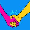 hand holding