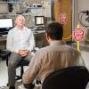 Professor McKell Carter discusses his research with a documentary crew at CU Boulder's Intermountain Neuroimaging Consortium. (Photo courtesy of Teryn S. Wilkes)