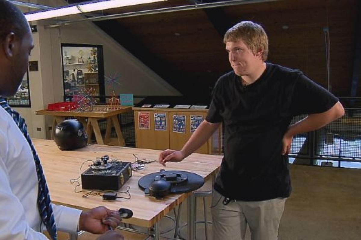 student in idea forge