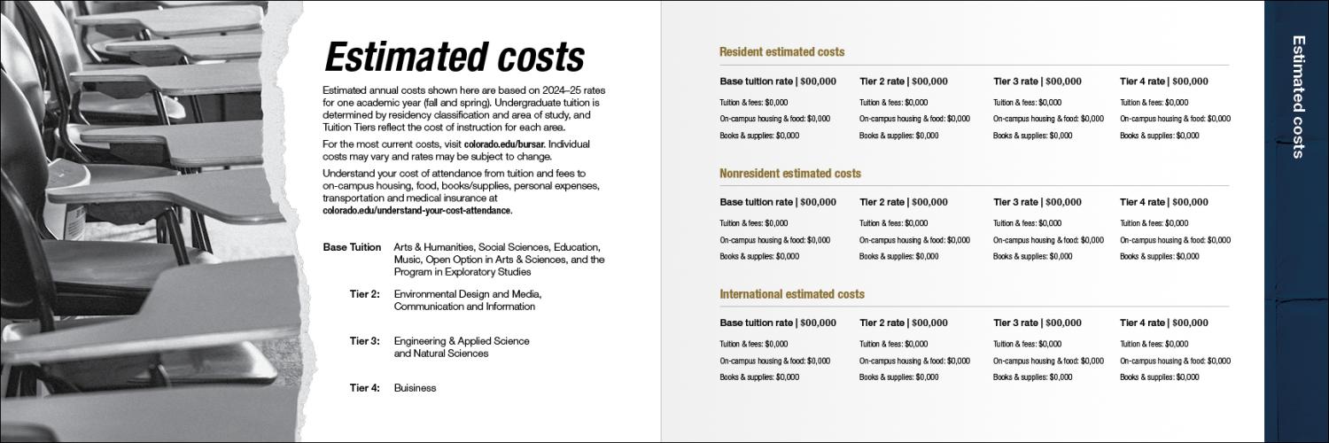 An example of typography in a branded brochure.