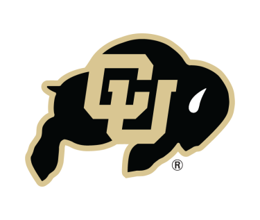 CU Boulder athletics logo featuring Ralphie, the buffalo mascot.